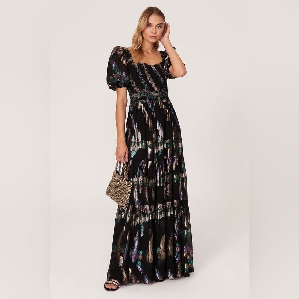 Shoshanna- Atley Puff Shoulder Gown size 4